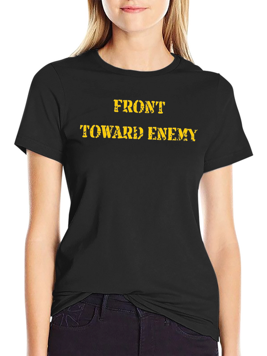 Front Toward Enemy Graphic Tee - Black