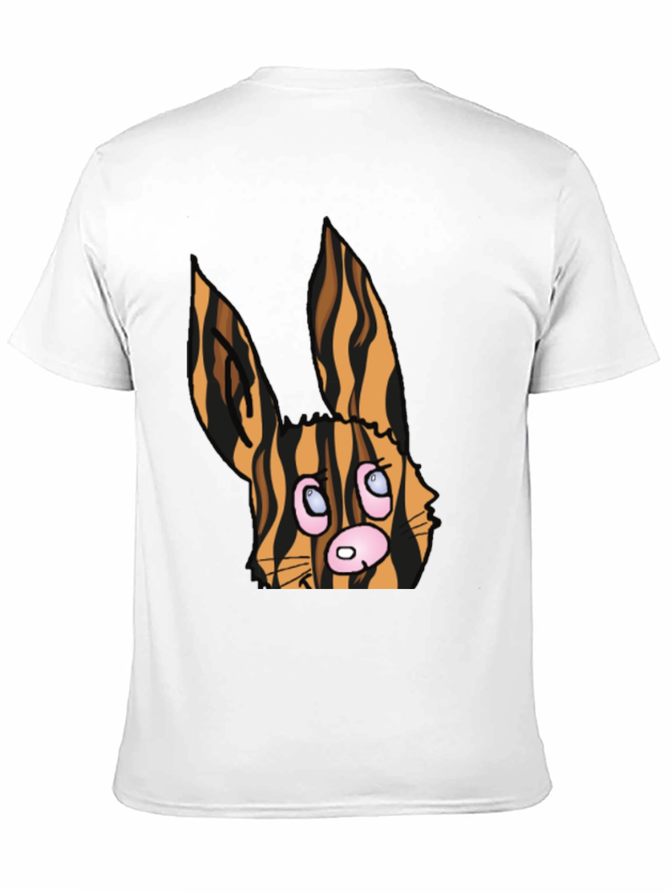 Cartoon Tiger Bunny Black T-Shirt