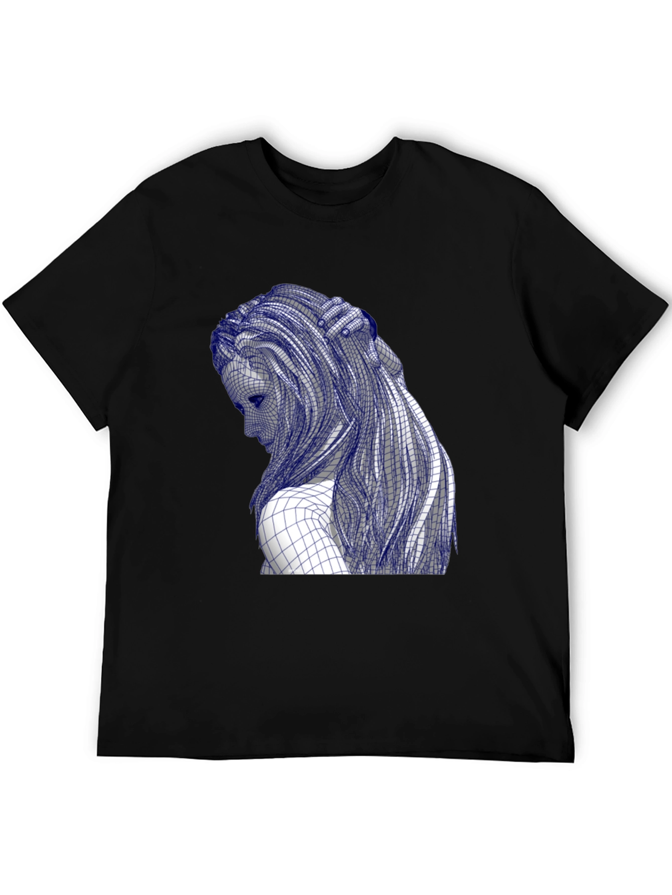 Grid Woman Tee - Artistic Graphic T-Shirt
