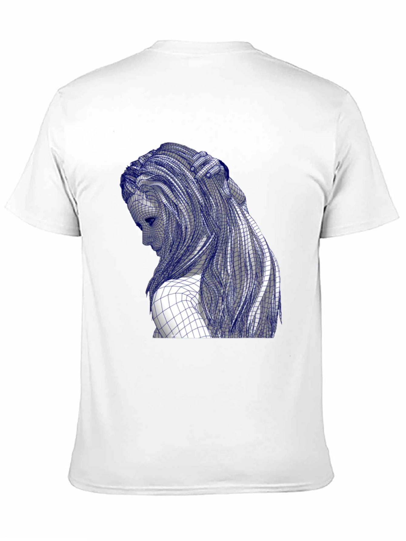 Grid Woman Tee - Artistic Graphic T-Shirt