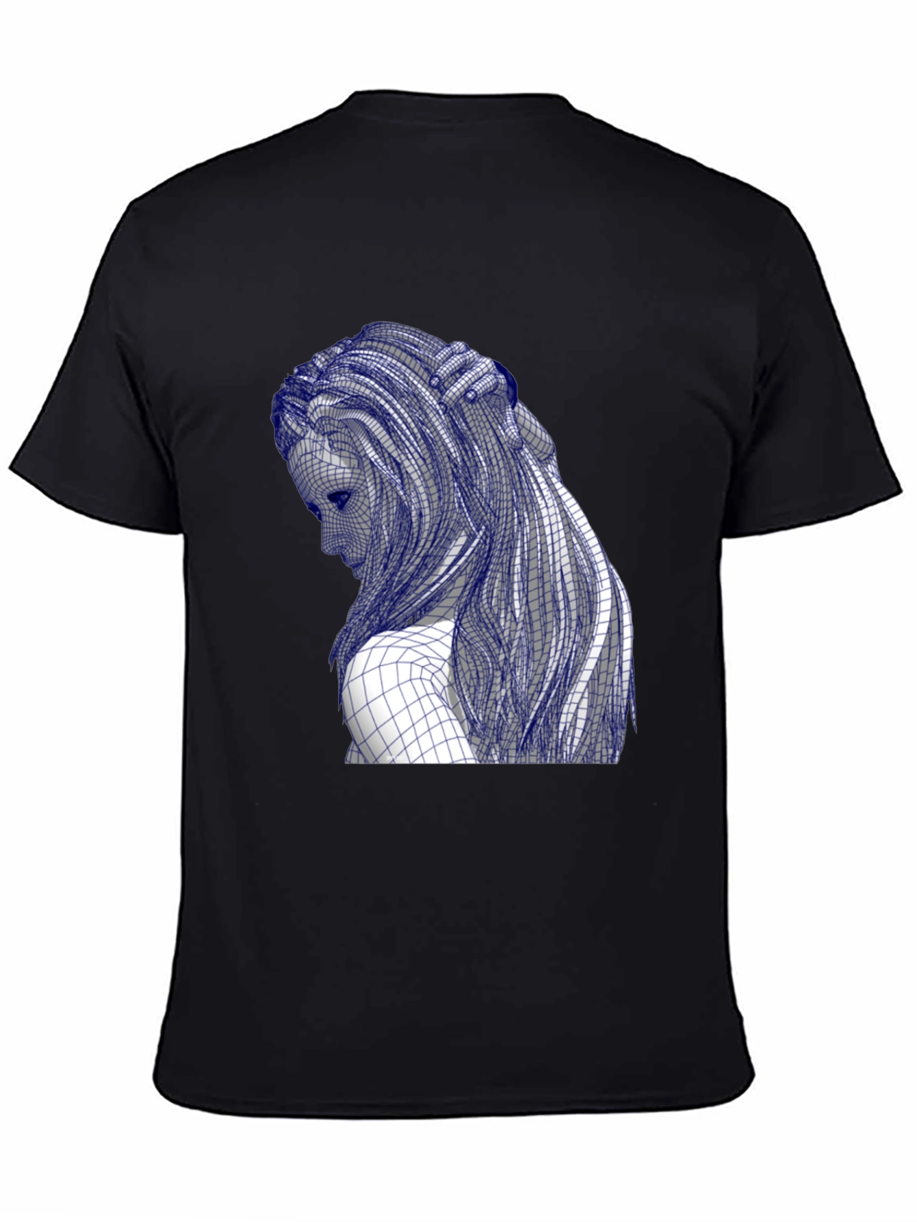 Grid Woman Tee - Artistic Graphic T-Shirt