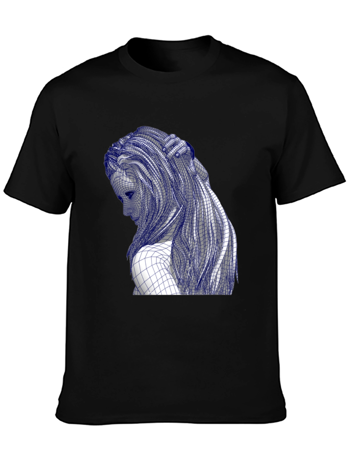 Grid Woman Tee - Artistic Graphic T-Shirt
