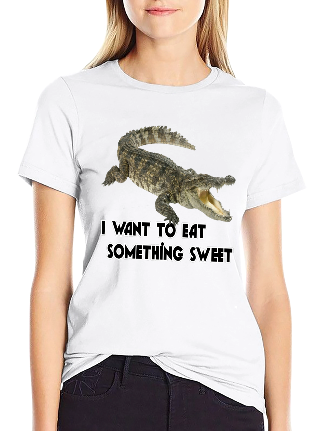 Crocodile Sweet Tooth Black T-Shirt