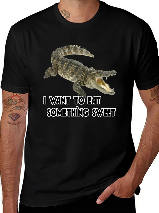 Crocodile Sweet Tooth Black T-Shirt