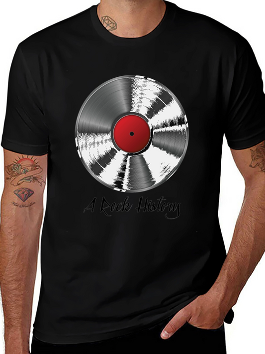 Rock History Vinyl Record Graphic Tee