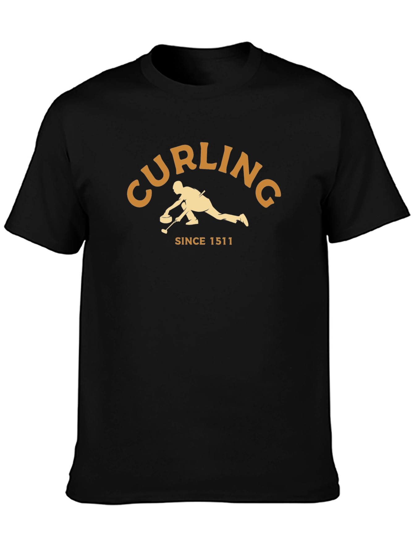 Curling Since 1511 Black T-Shirt