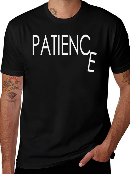 Patience Graphic Tee - Black Cotton Comfort