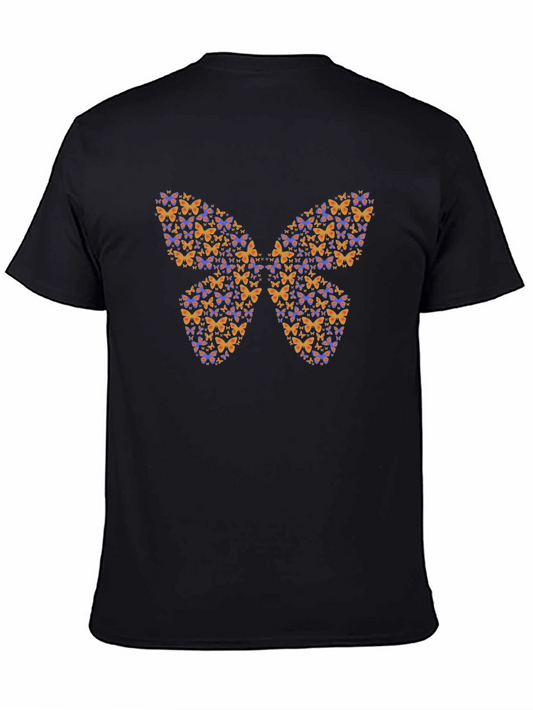 Butterfly Mosaic Tee - Modern Graphic Print