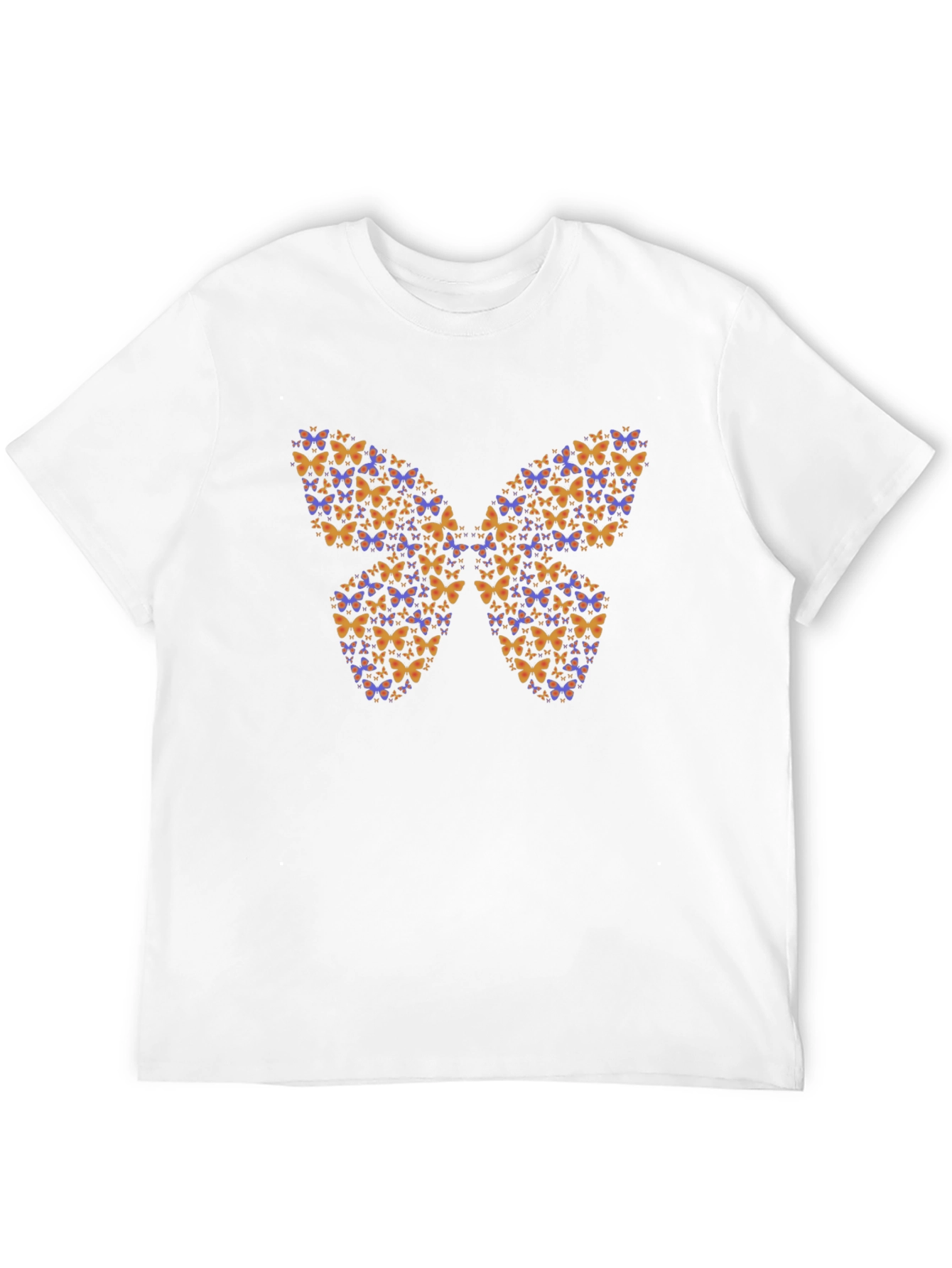 Butterfly Mosaic Tee - Modern Graphic Print