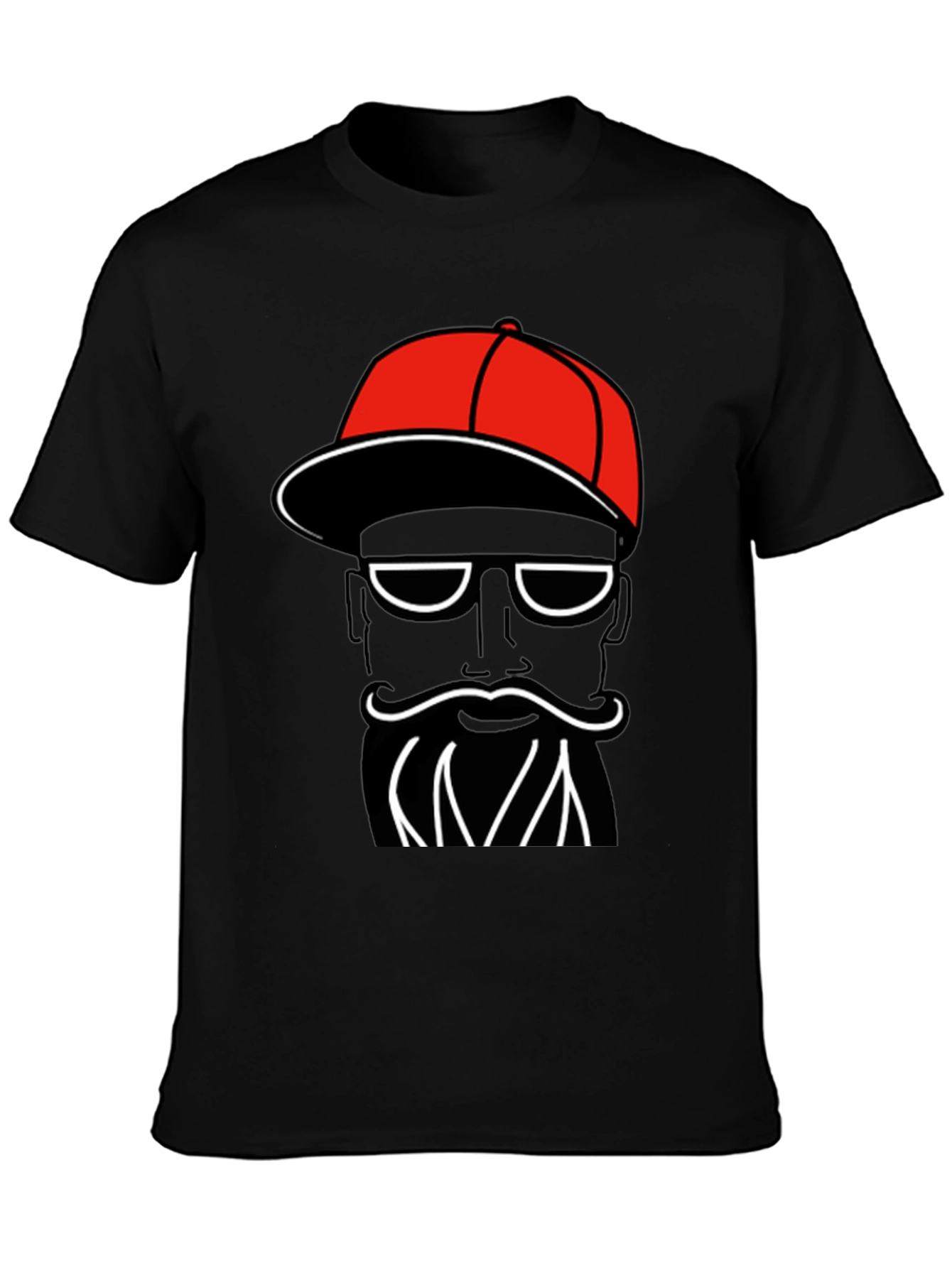Funky Black T-Shirt with Cool Graphic Print