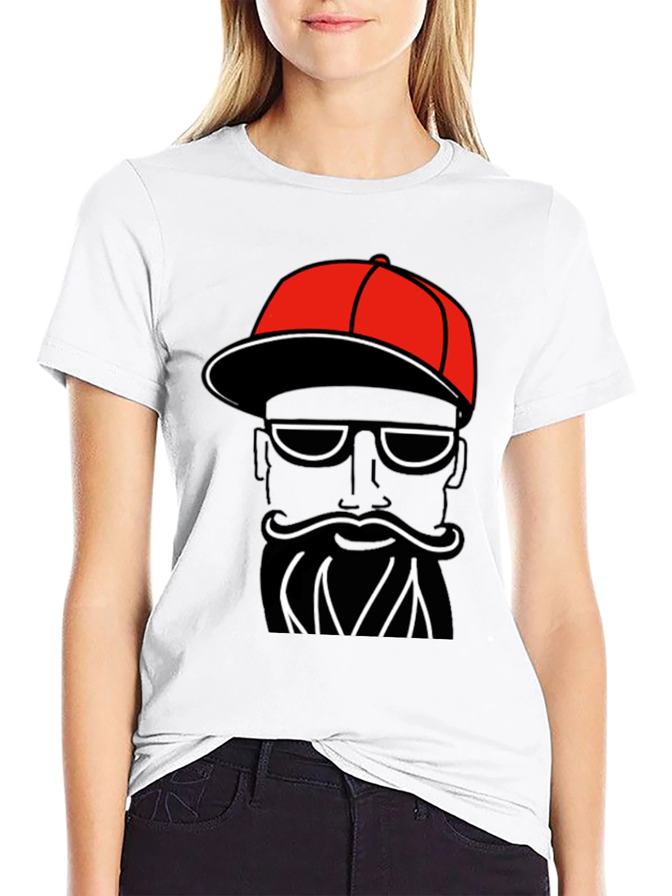 Funky Black T-Shirt with Cool Graphic Print