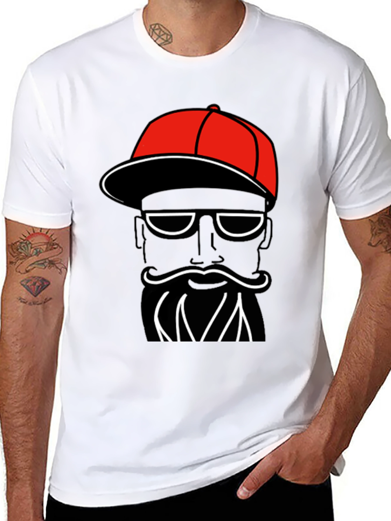 Funky Black T-Shirt with Cool Graphic Print
