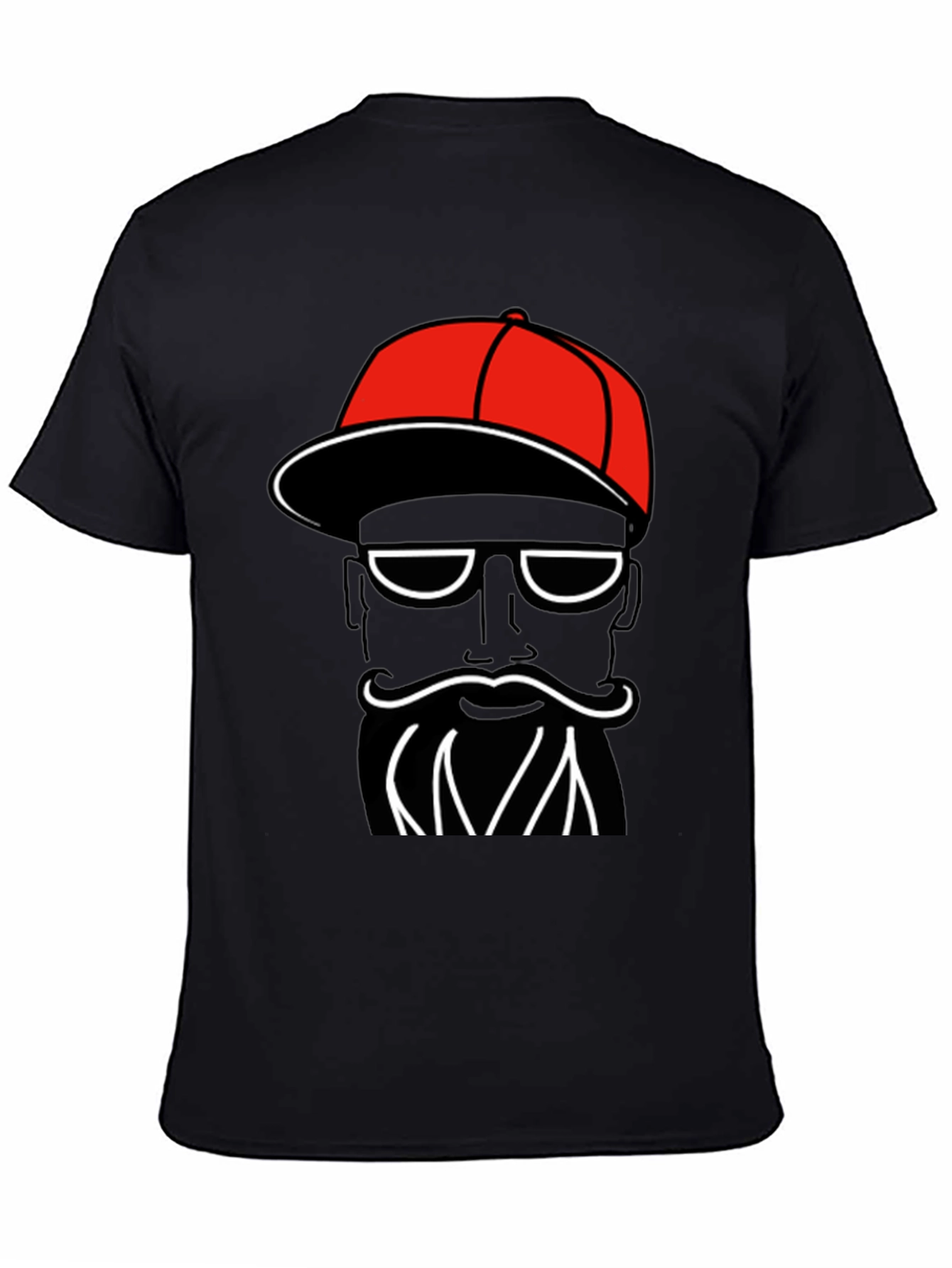 Funky Black T-Shirt with Cool Graphic Print