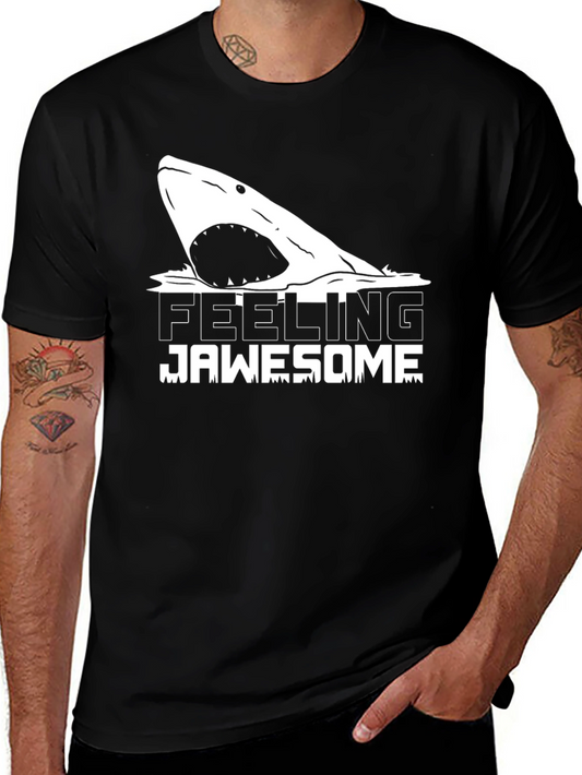 Feeling Jawsome Graphic Tee - Black T-Shirt