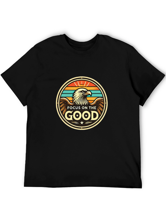 Focus on The Good Eagle Graphic Tee - Stylish Mens T-Shirt