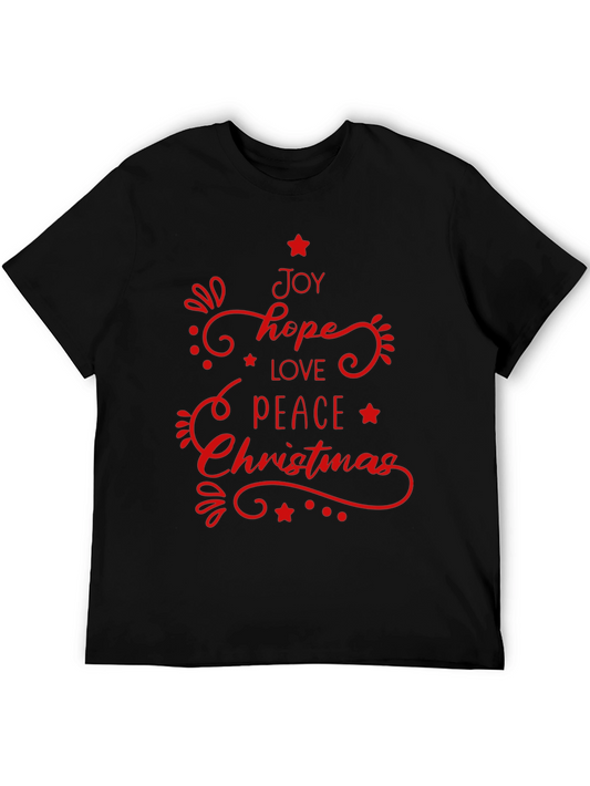 Christmas Joy T-Shirt - Hope Love Peace Holiday Tee