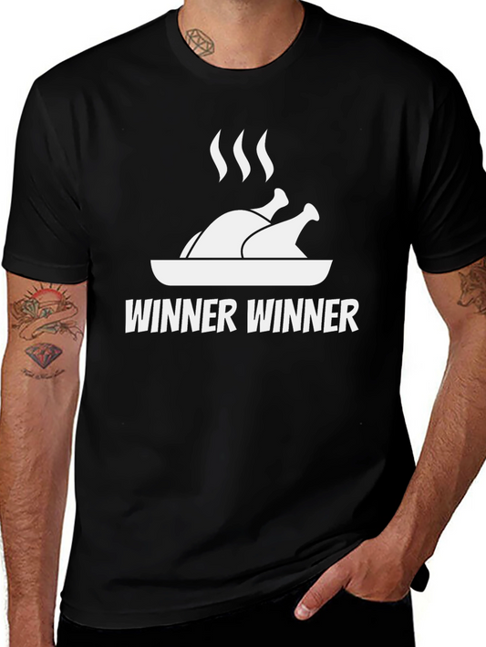 Winner Dinner Chicken Tee - Black T-Shirt