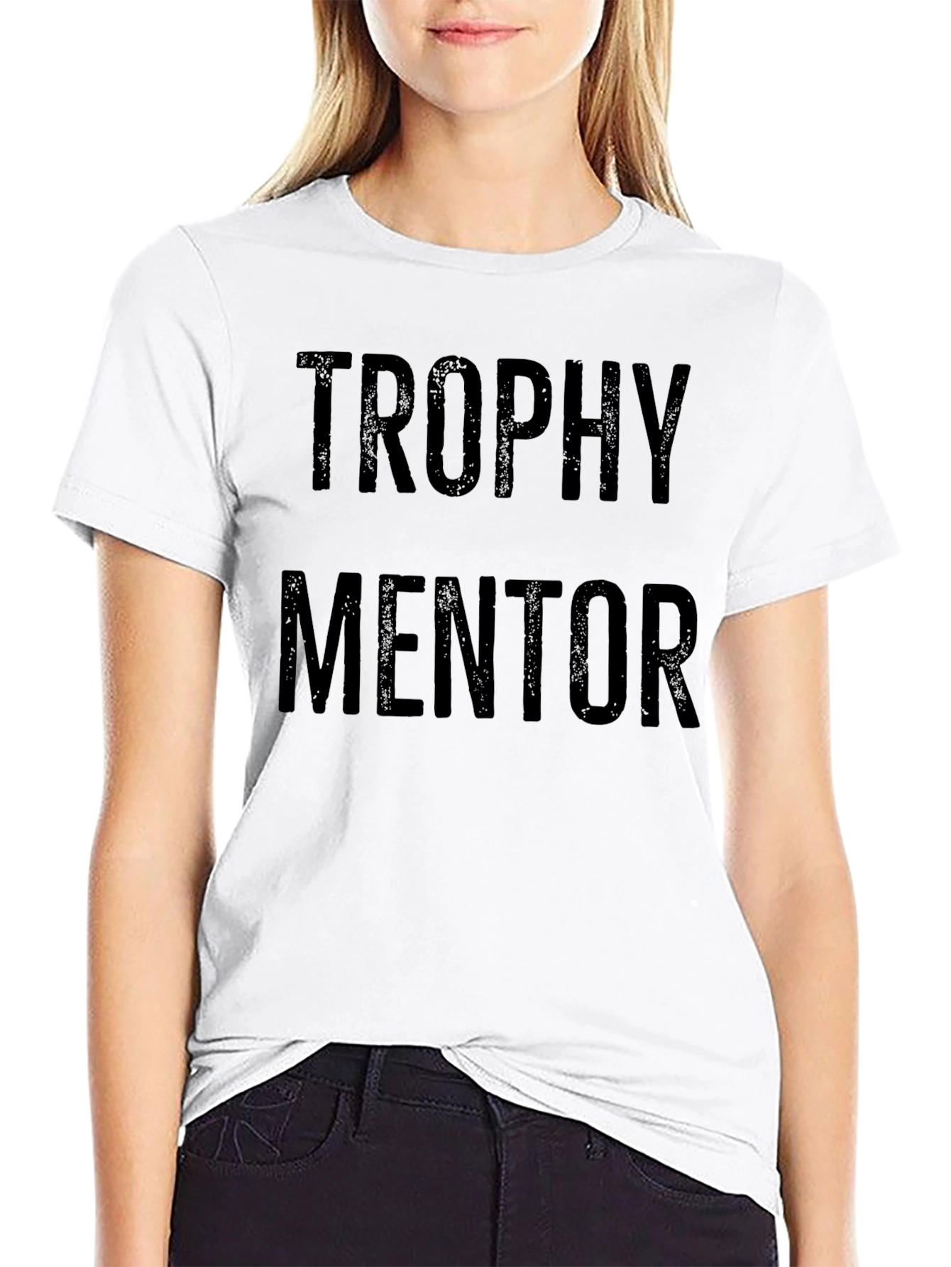 Trophy Mentor Graphic T-Shirt - Black Casual Tee