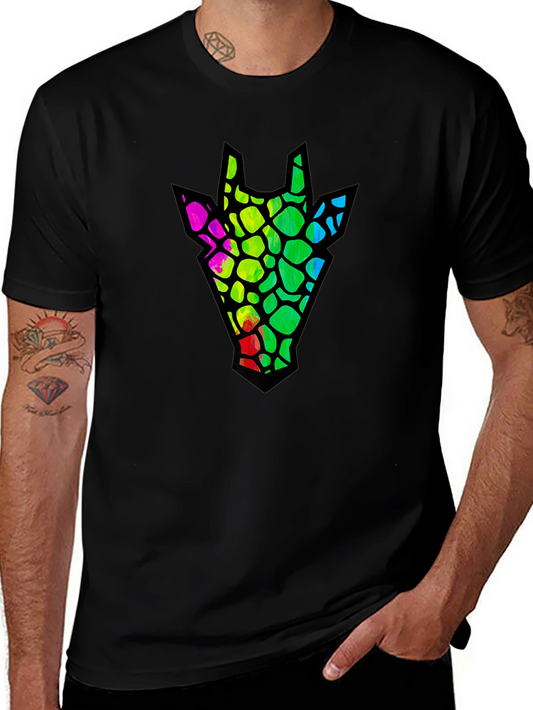 Funky Giraffe T-Shirt - Vivid Graphic Tee