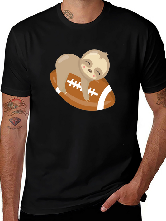 Sloth on Football Graphic Tee