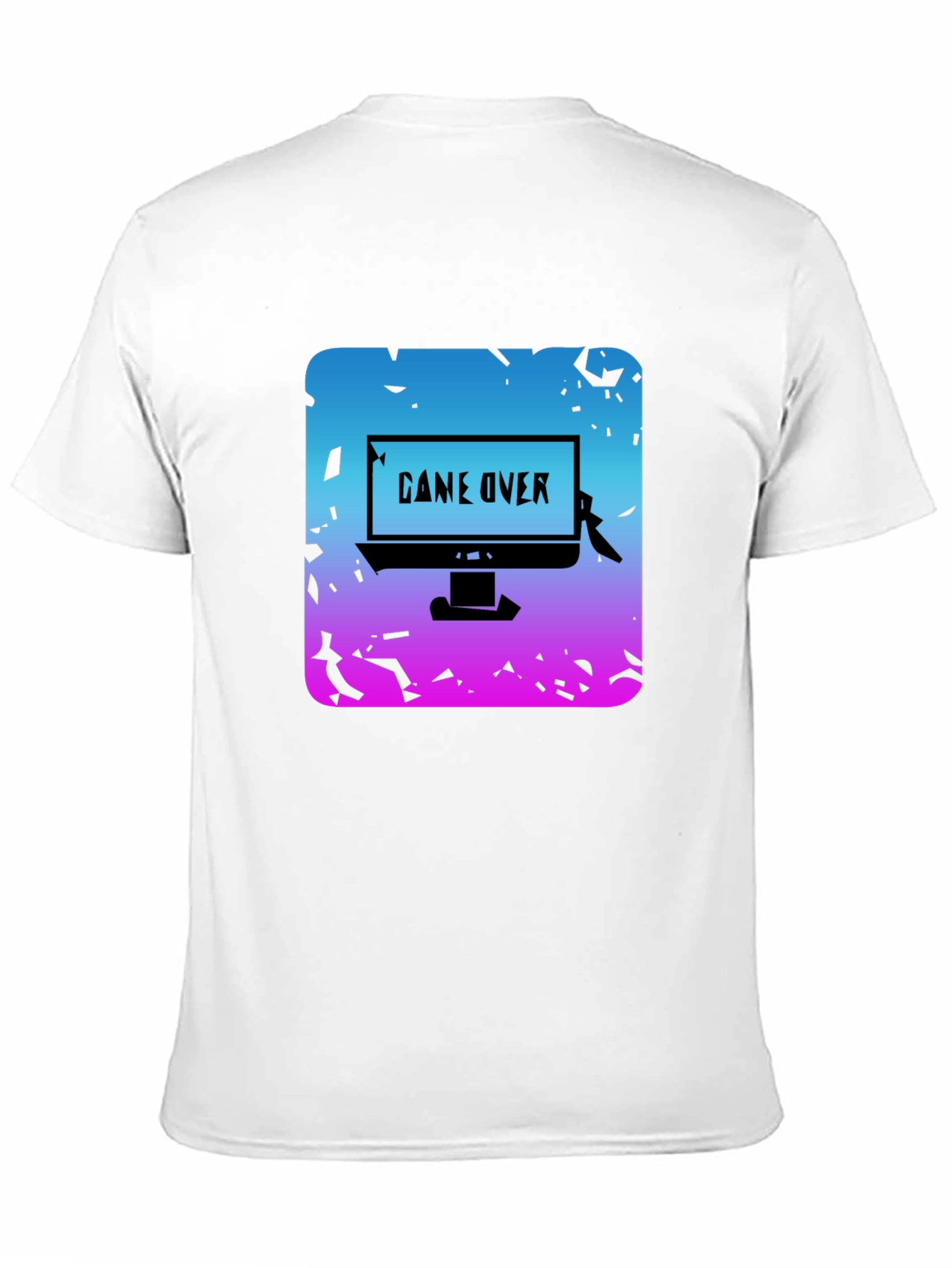 Game Over Graphic Tee - Gamer Style Black T-Shirt