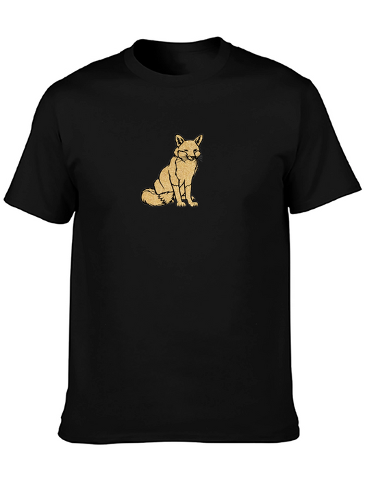 Fox Graphic Black T-Shirt - Stylish & Comfortable