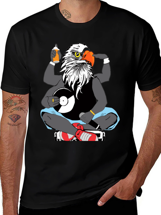 Eagle DJ Graphic T-Shirt - Cool & Unique Tee