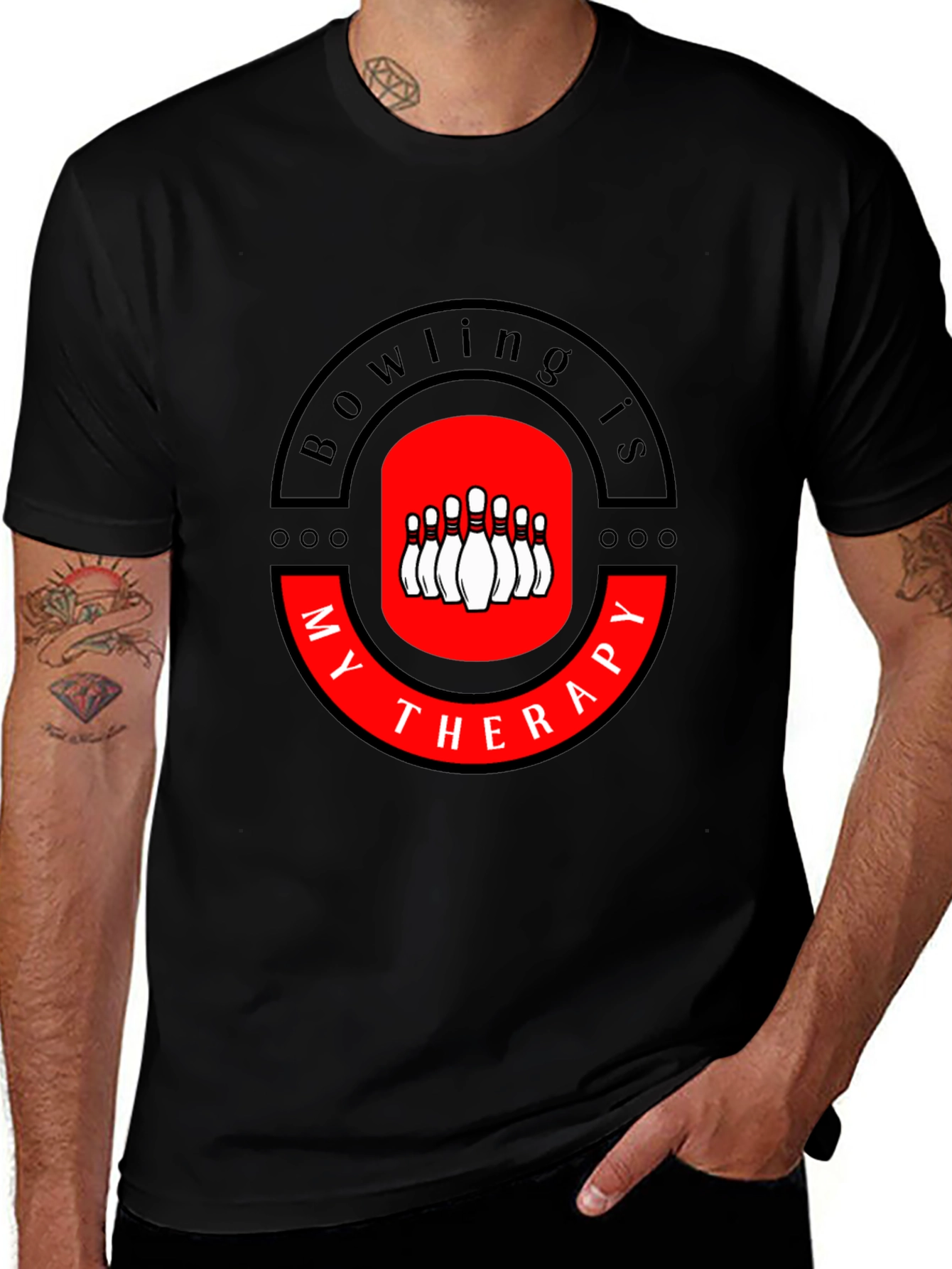 Bowling is My Therapy Graphic T-Shirt