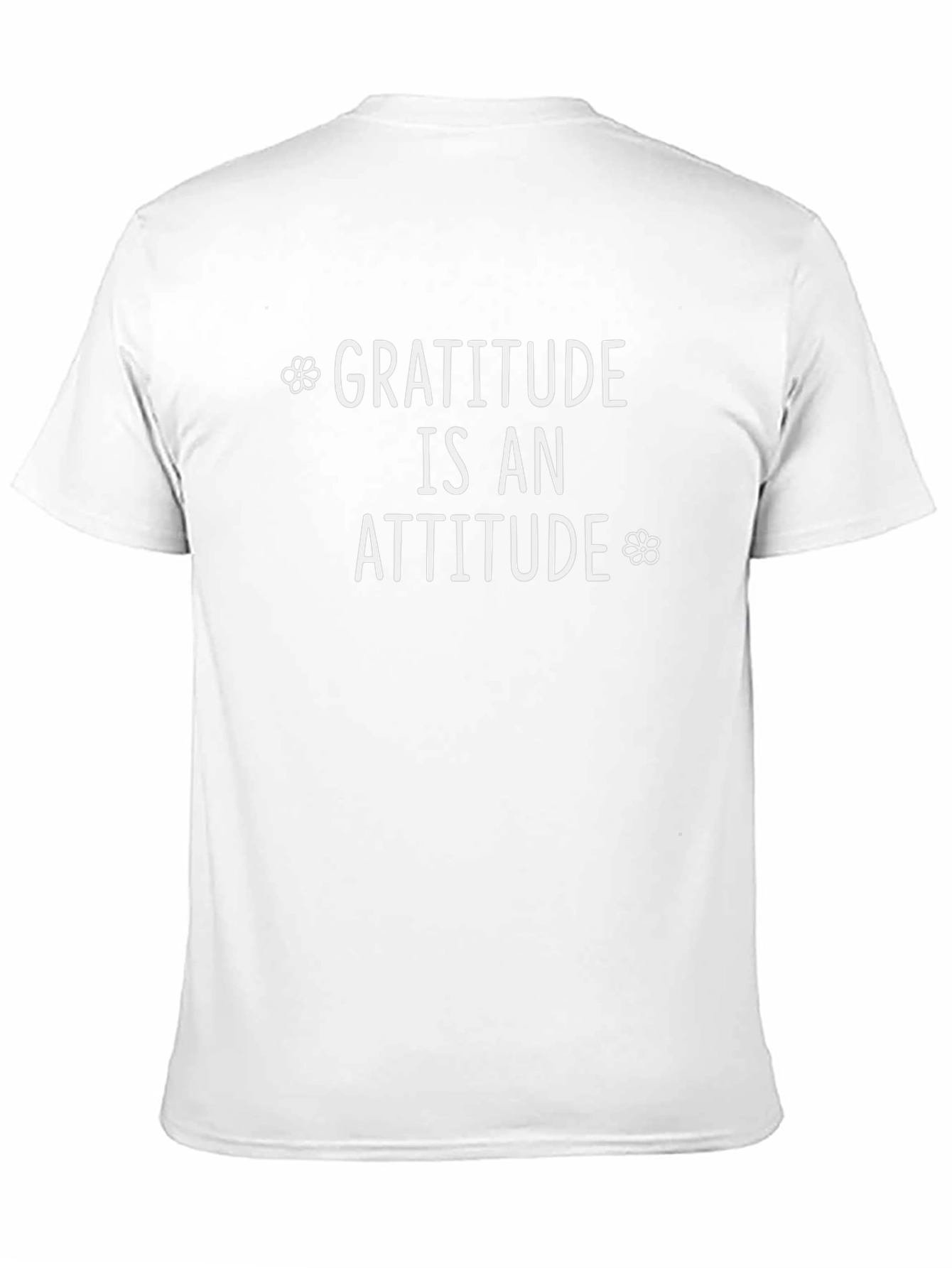Gratitude is an Attitude Black T-Shirt