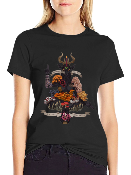 Baphomet Mushroom T-Shirt - Gothic Occult