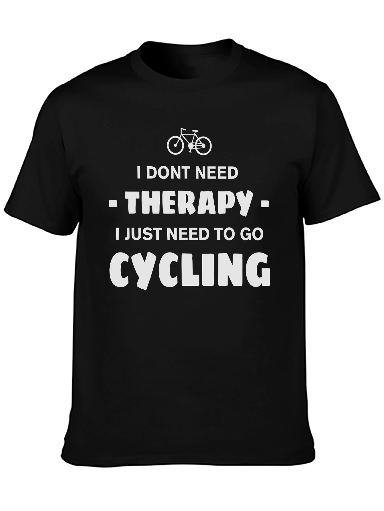Cycling Therapy T-Shirt - Mens Funny Biker Tee