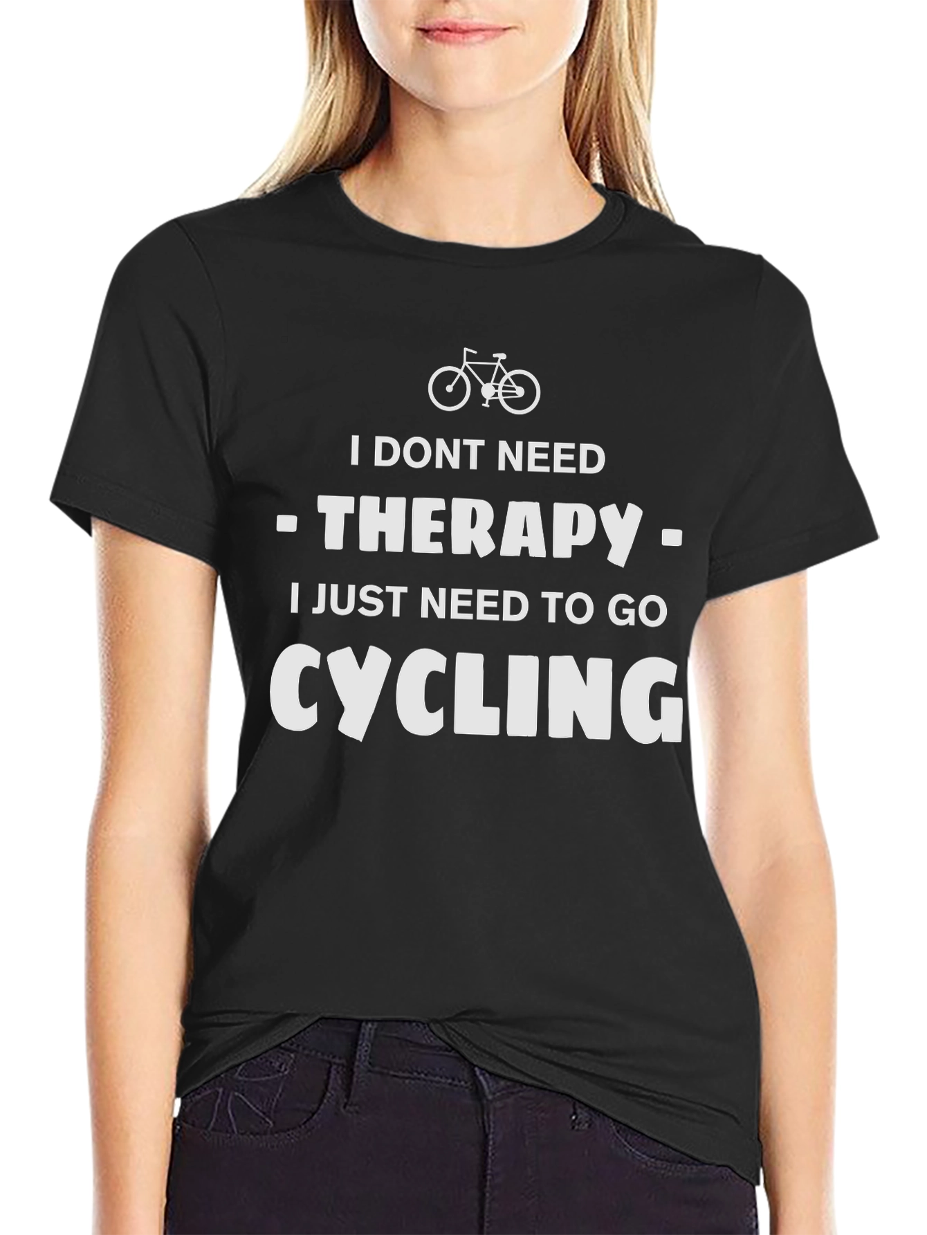 Cycling Therapy T-Shirt - Mens Funny Biker Tee