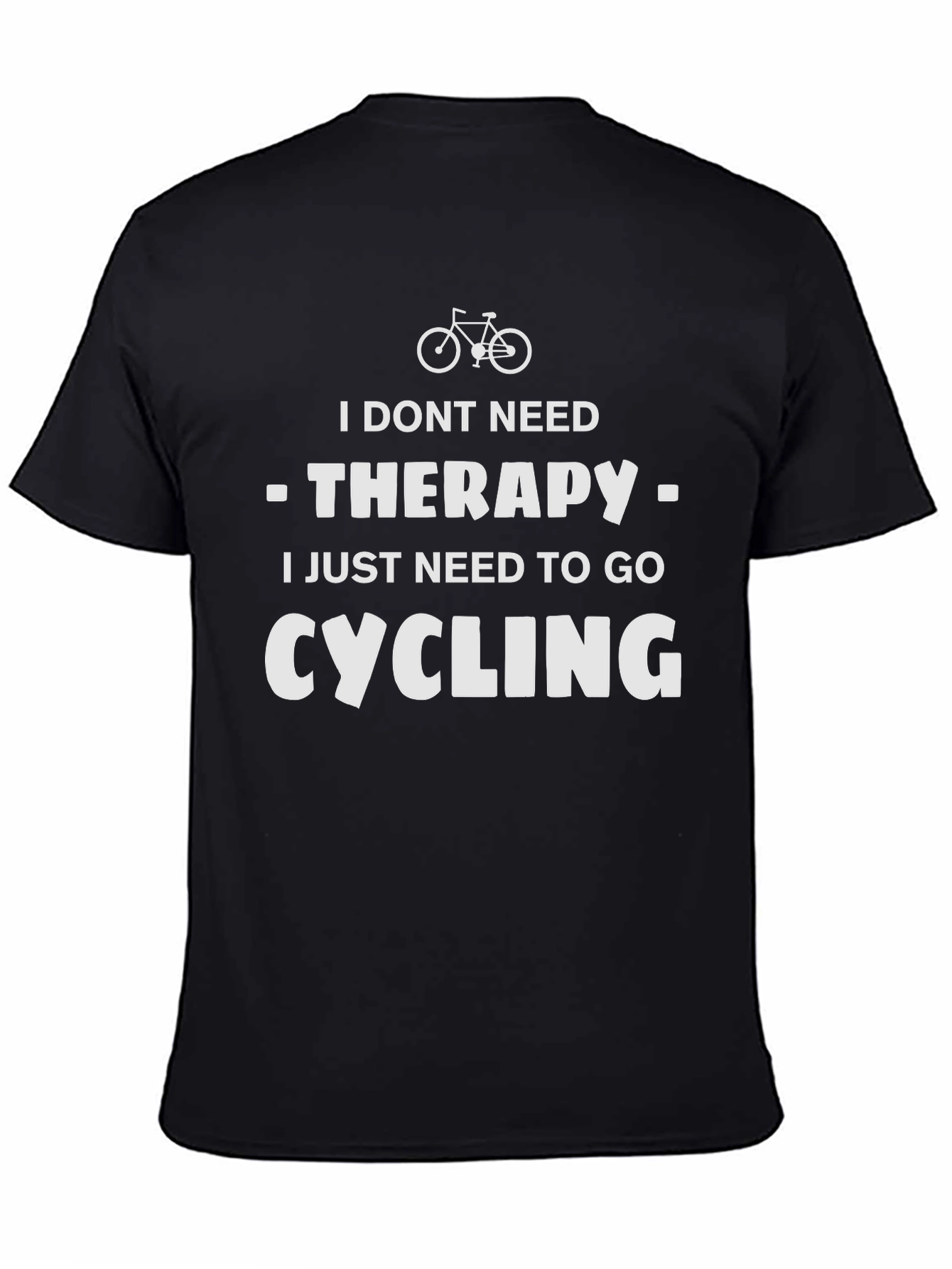 Cycling Therapy T-Shirt - Mens Funny Biker Tee
