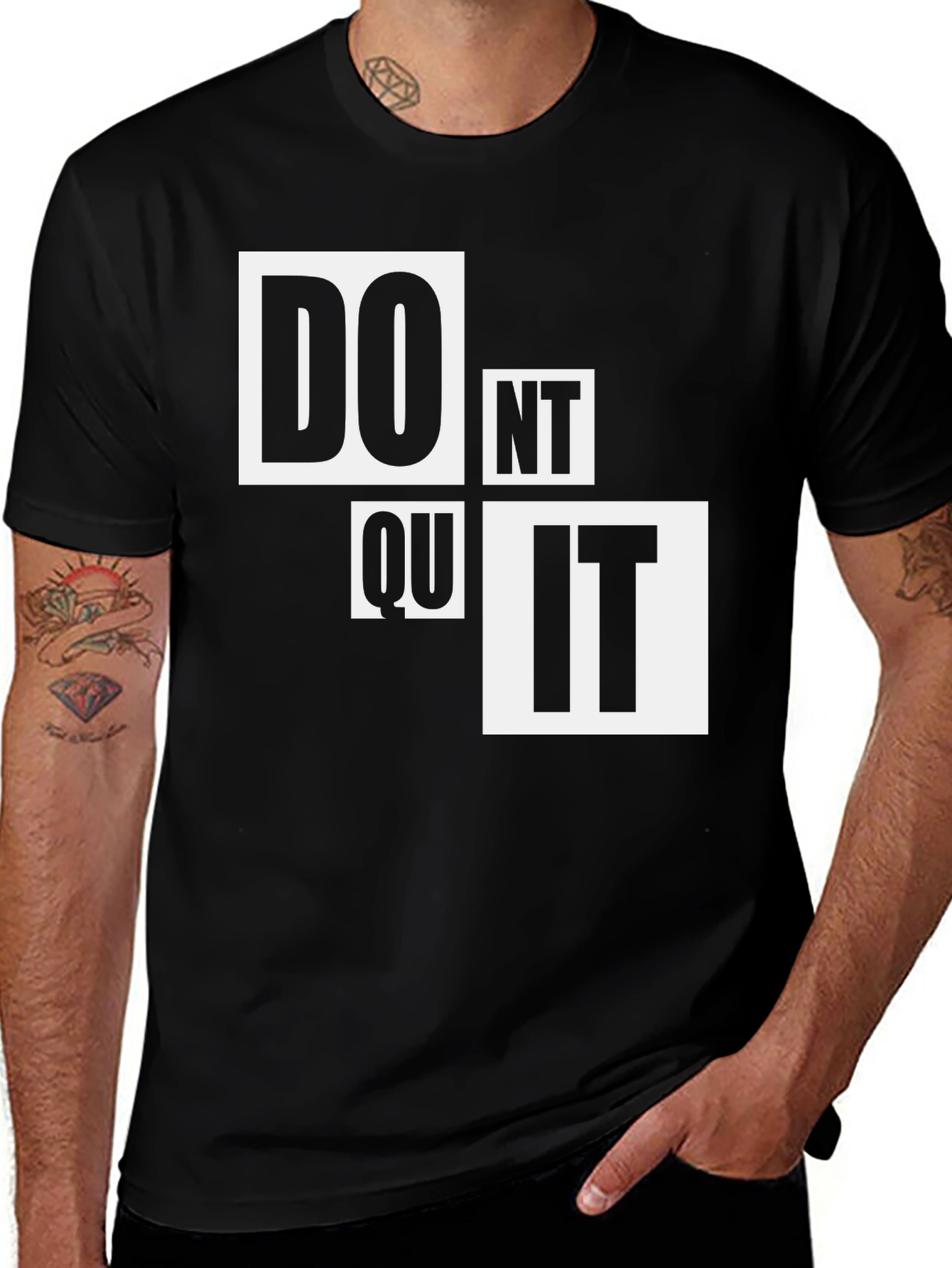Motivational Dont Quit Graphic T-Shirt