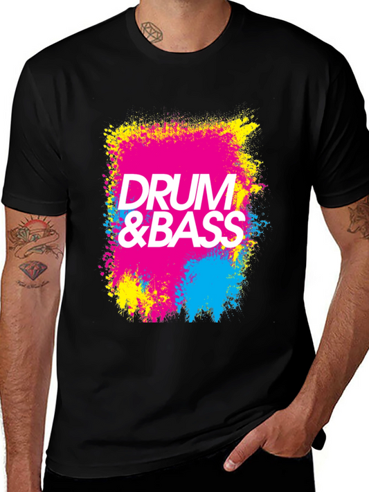 Drum & Bass T-Shirt - Vibrant Music Lover Tee