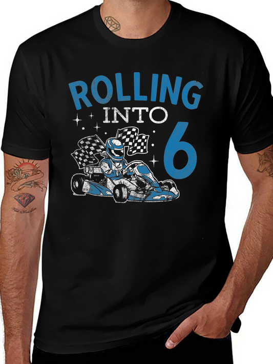 Rolling Into 6th Birthday T-Shirt