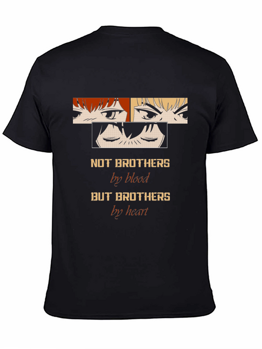 Anime Brothers Graphic Tee - Not Blood But Heart