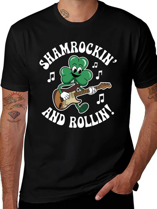 Shamrockin and Rollin Graphic T-Shirt