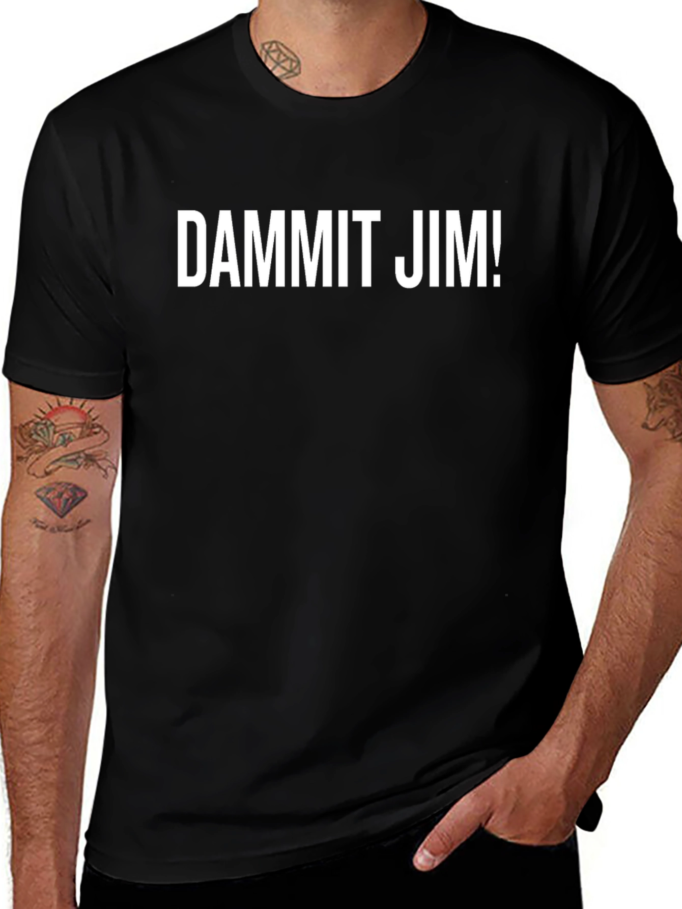 DAMMIT JIM! Graphic T-Shirt - Black