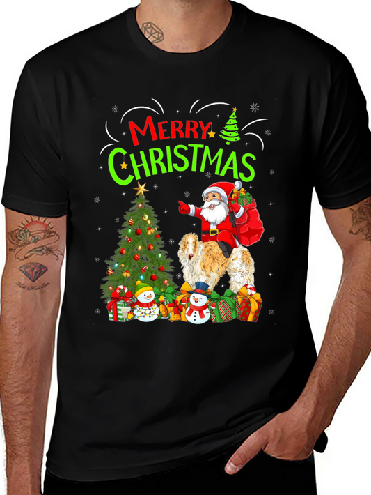 Merry Christmas Santa Dog T-Shirt