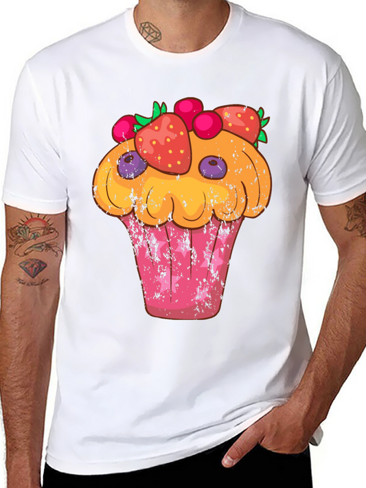 Cupcake Graphic T-Shirt - Sweet Treat Design