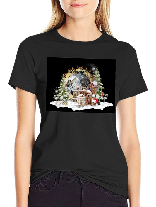 Festive December Holiday Graphic Tee