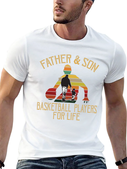 Father & Son Basketball Players For Life T-Shirt