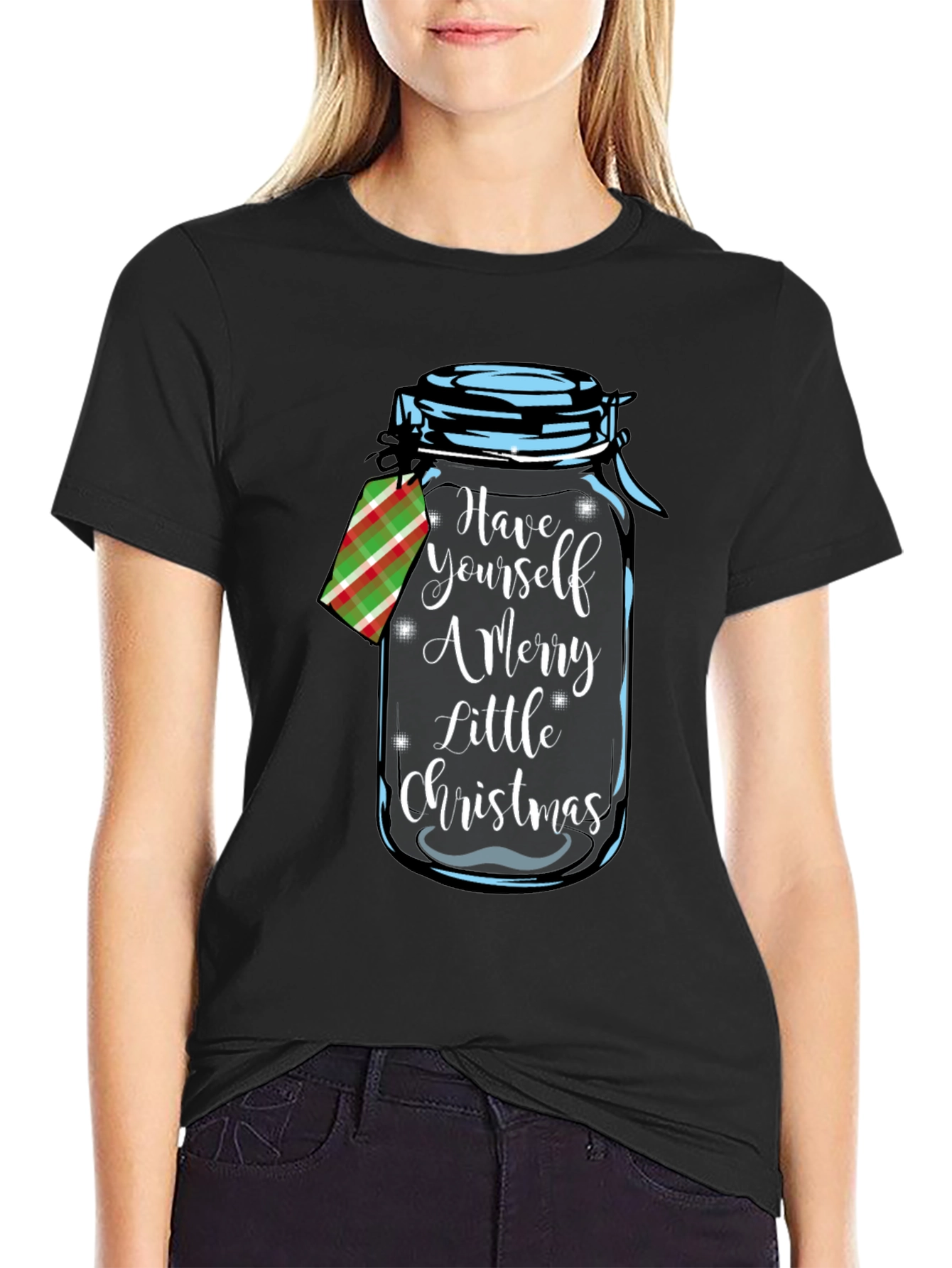 Christmas Mason Jar Graphic Tee