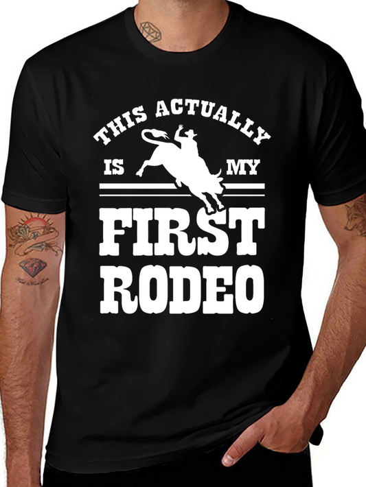 First Rodeo Graphic Tee - Mens Black T-Shirt