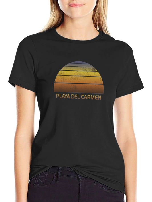 Playa del Carmen Sunset Graphic T-Shirt