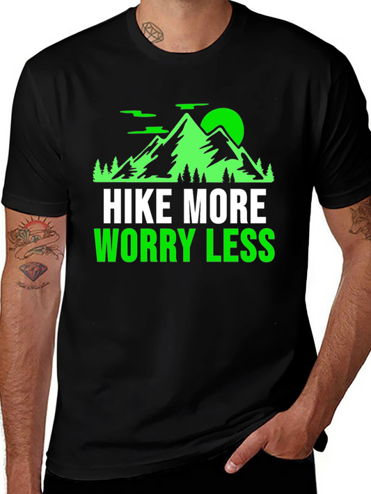 Hike More Worry Less Graphic T-Shirt