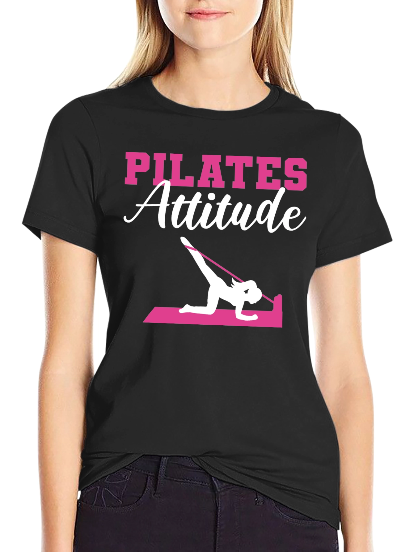 Pilates Attitude Black T-Shirt