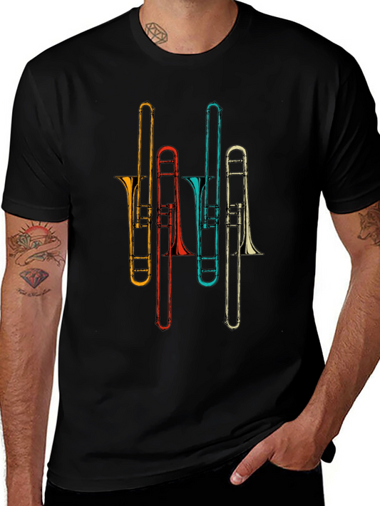 Retro Trombone Music T-Shirt