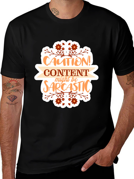 Caution Sarcastic Content T-Shirt